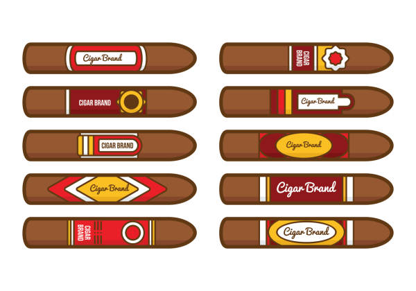 Этикетки для шоколадных сигар