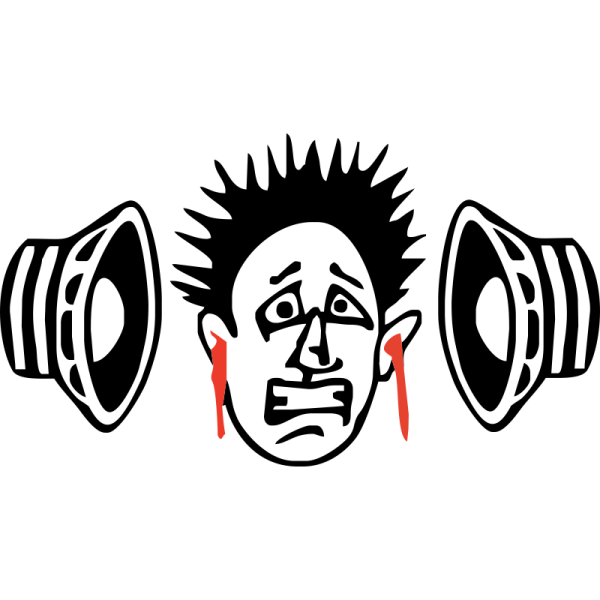 Наклейка громкий звук