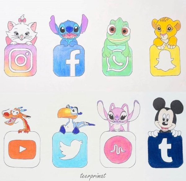 Мини рисунки для срисовки