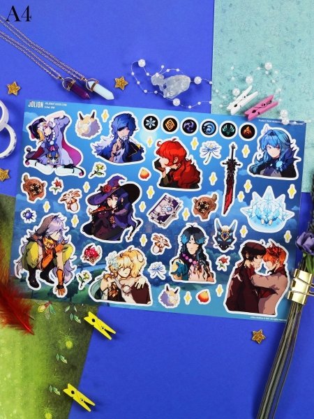 Наклейки Геншин Импакт