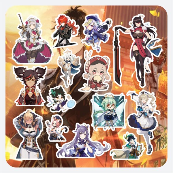 Наклейки Геншин ин пакт