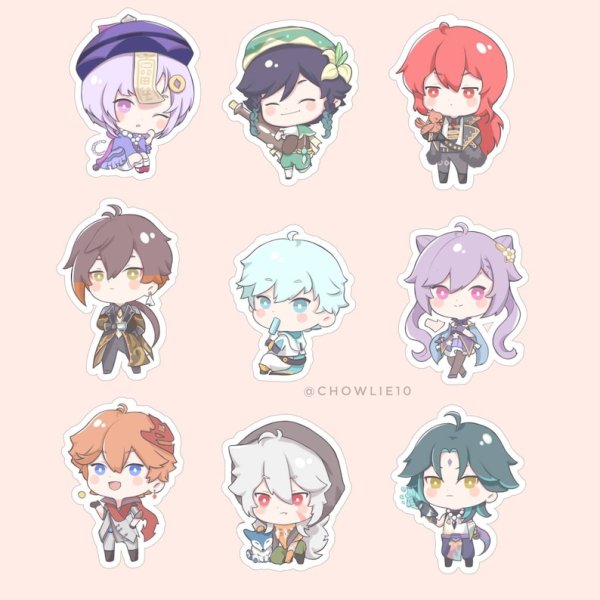 Геншин значки персонажей