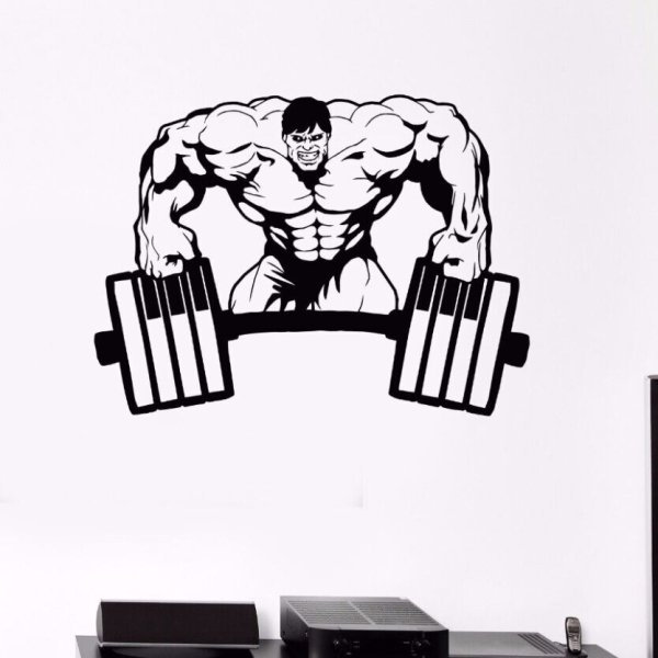 Наклейки на стену бодибилдинг