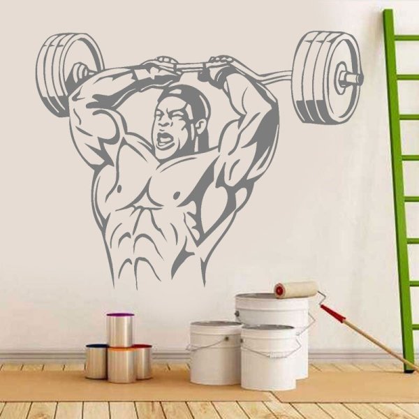 Наклейки в спортзалах груша