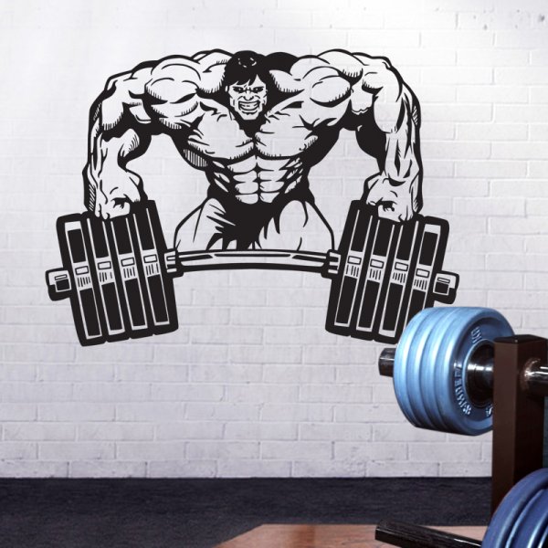 Наклейка на стену в тренажерный зал