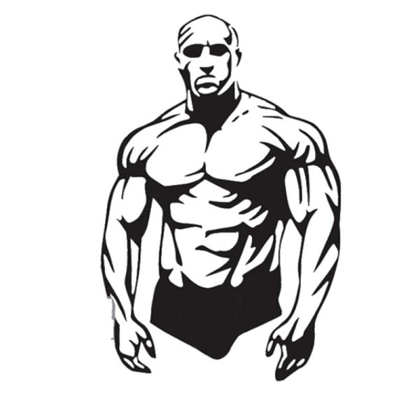 Силуэт бодибилдера