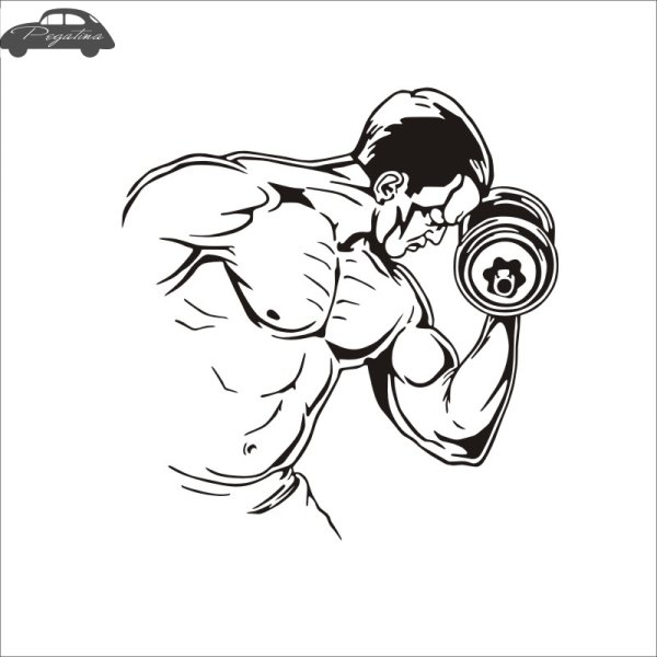 Нарисованный тренажерный зал