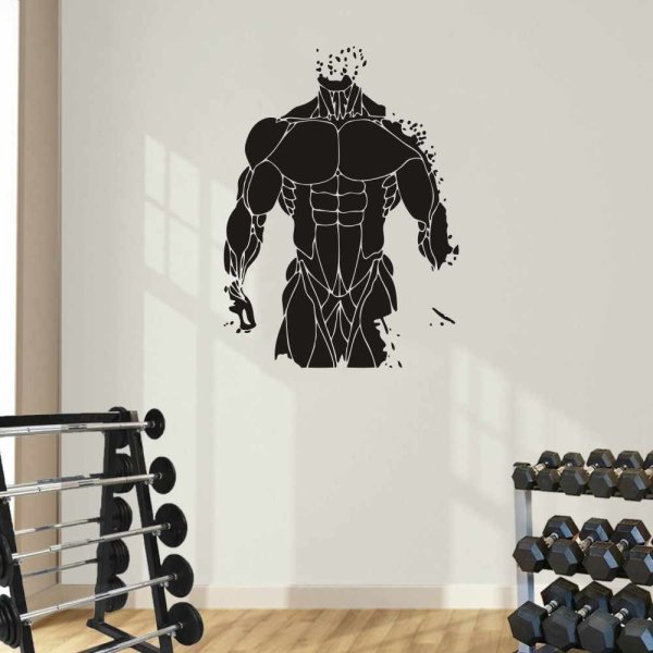 Нарисованные животные с большими мышцами