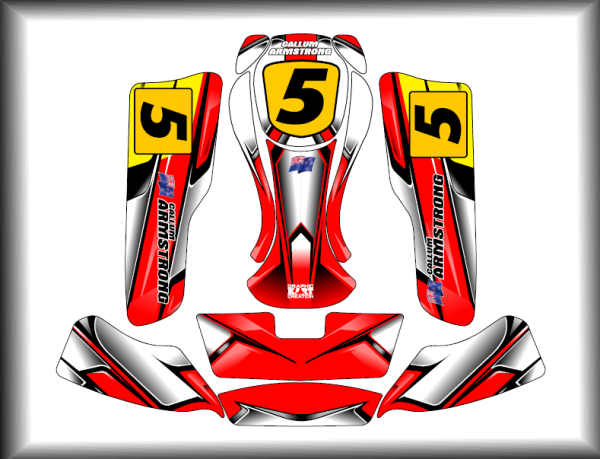 Дизайн наклеек картинг