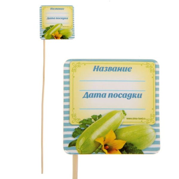 Бирки для овощей на огород