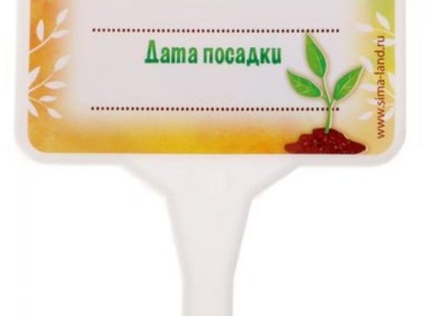 Бирки для растений пластиковые