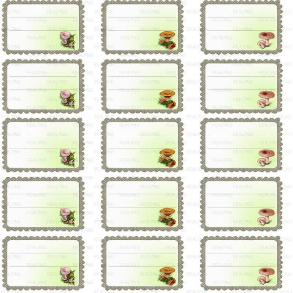 Этикетки для банок с заготовками