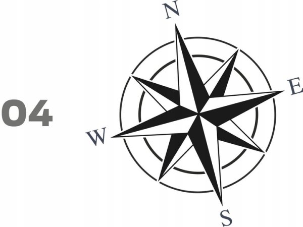 Восьмиконечная звезда роза ветров