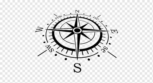 Наклейки с изображением компаса