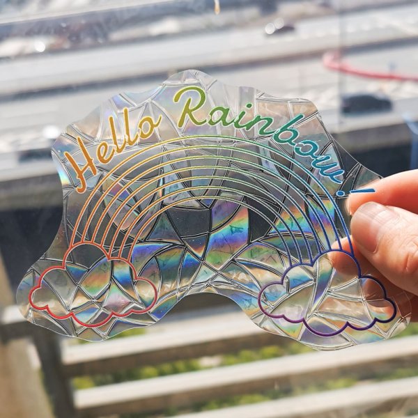 Наклейка Rainbow Prism печать