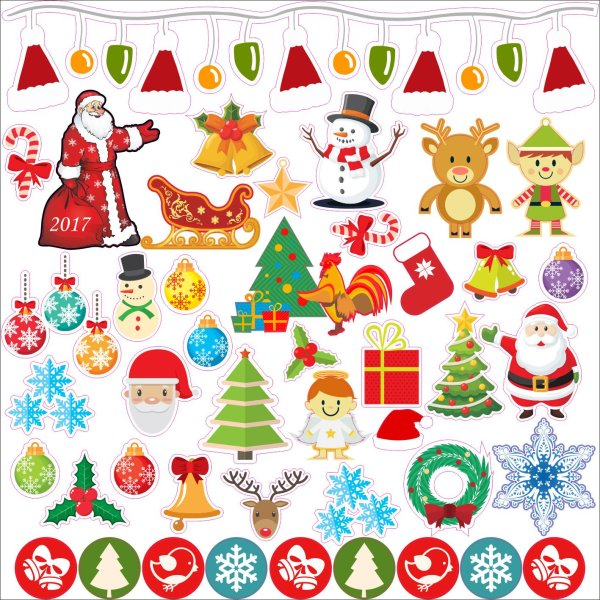 Зимние Стикеры