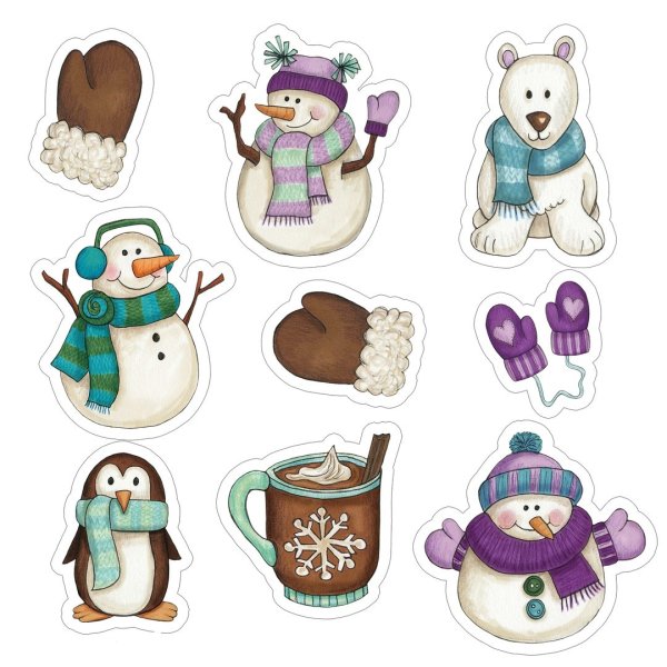 Рождественские наклейки