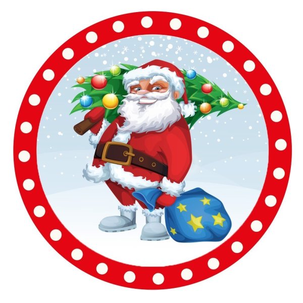 Новогодние украшения Стикеры