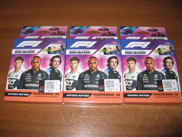 Topps Formula 1 2021 наклейки