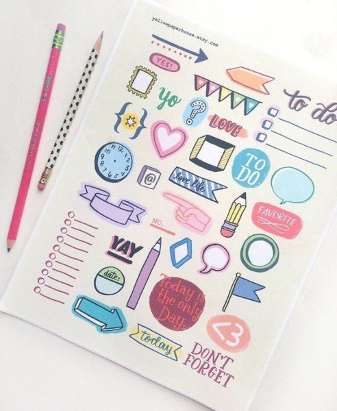 Стикеры для личного ежедневника