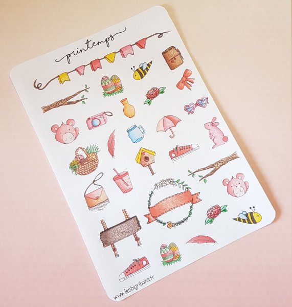 Красивые наклейки для ежедневника