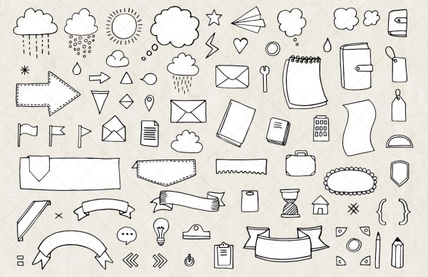 Наклейки для распечатки чёрно белые