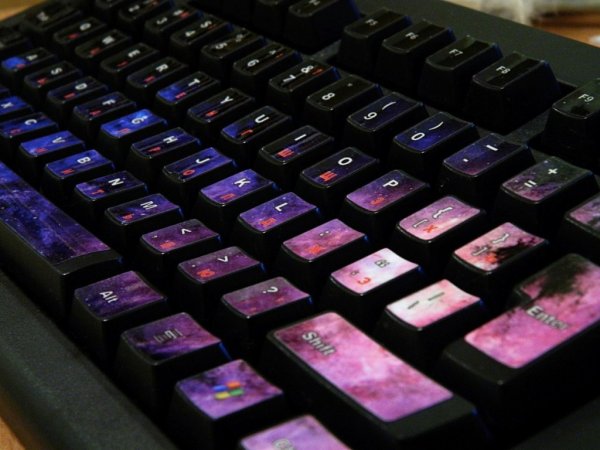 Силиконовые наклейки на клавиатуру чёрный
