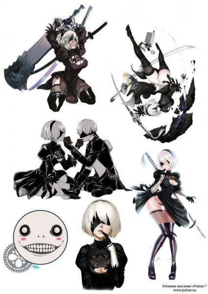 NIER Automata Стикеры