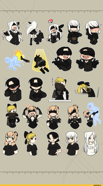 NIER Automata наклейка