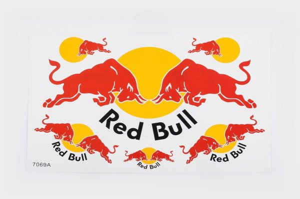 Red bull наклейка на авто