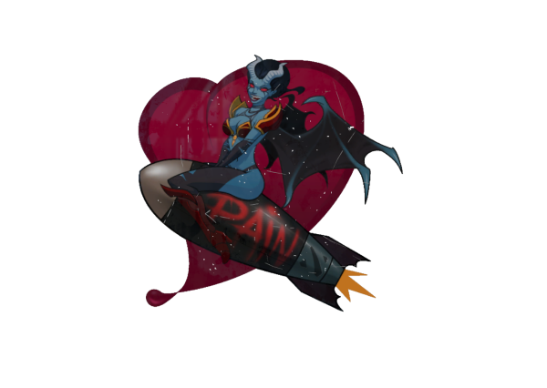 Наклейка Королева боли