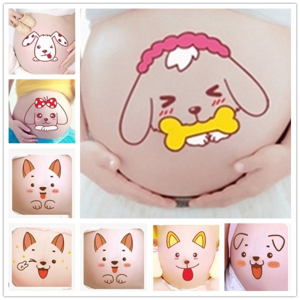 Наклейки для беременных по месяцам