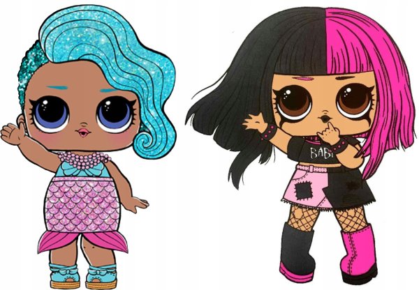 Кукла ЛОЛ черная