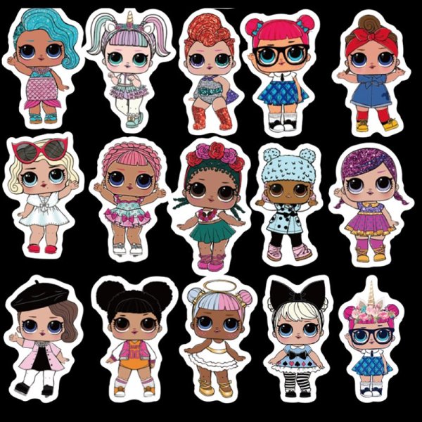Наклейки куклы ЛОЛ