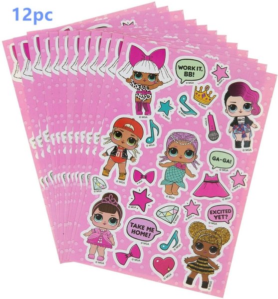 Наклейки куклы ЛОЛ