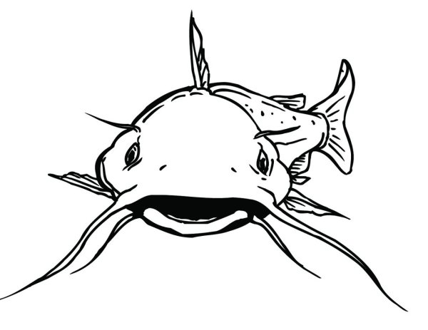 Черный Рыбозуб наклейка