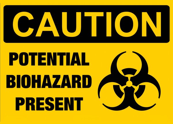 Табличка биохазард
