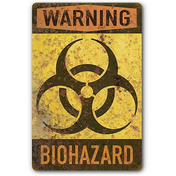 Табличка Biohazard