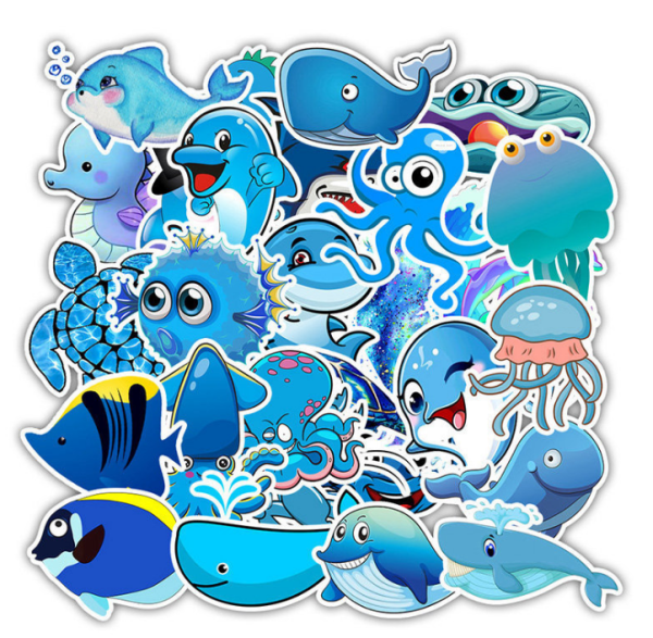 Голубые Стикеры