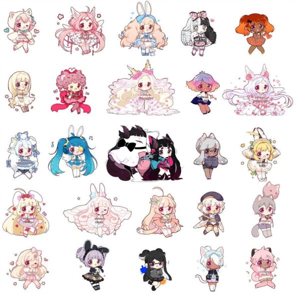 Наклейки аниме