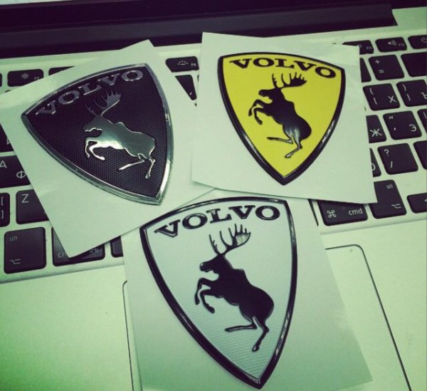 Наклейки Лось на Volvo xc90