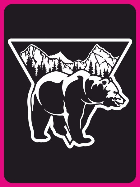 Русский медведь наклейка