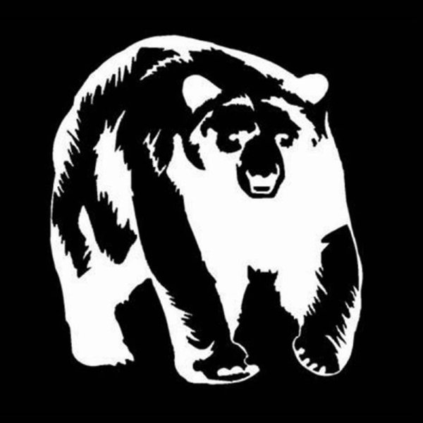 Виниловая наклейка медведь