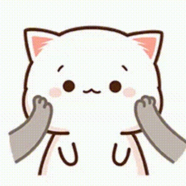 Гиф котики Стикеры Mochi