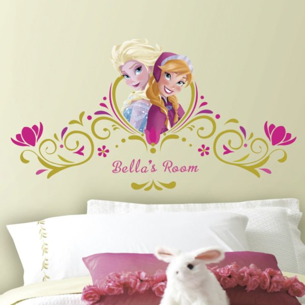 Наклейки на кровать для девочки