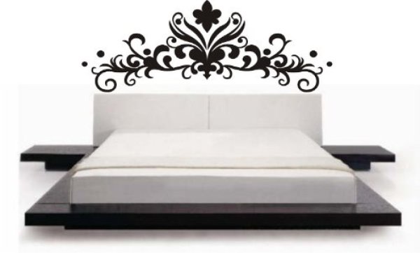 Кровать трафарет