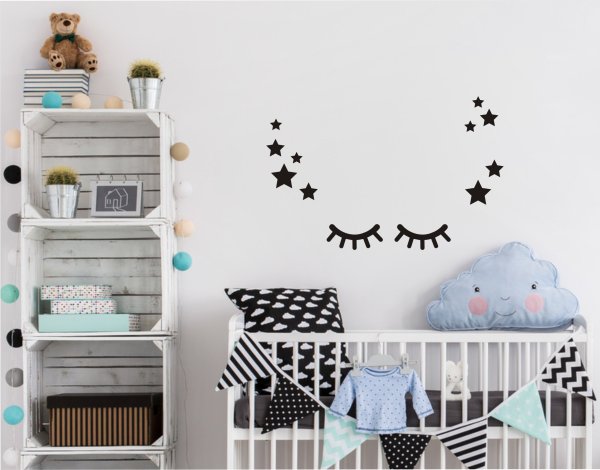 Наклейки на стену над кроваткой