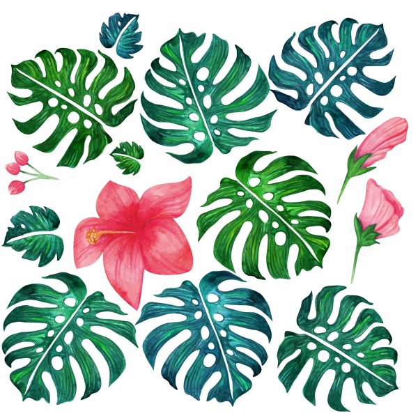 Наклейки растения