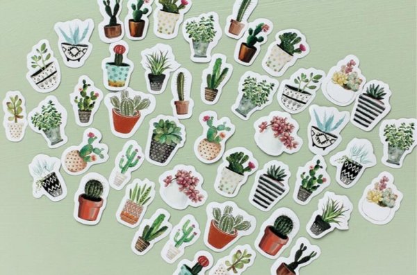 Наклейки растения