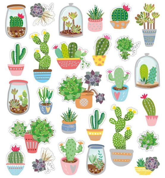 Стикеры цветы